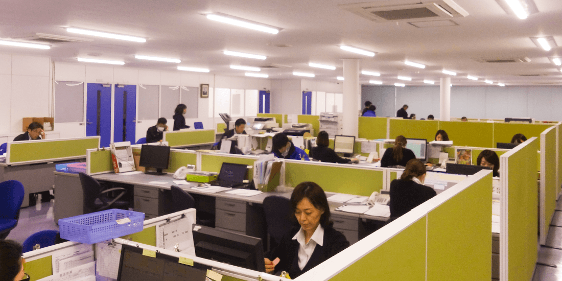 藤本物産 本社のオフィス