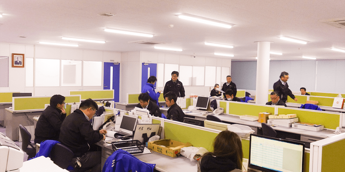 藤本物産 本社のオフィス